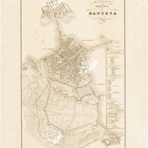 PIANTA DELLA CITTA' DI MANTOVA