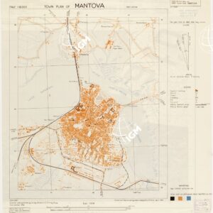 TOWN PLAN OF MANTOVA - TOPOGRAFIA DELLA CITTA' DI MANTOVA