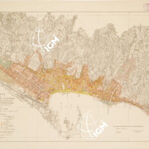 PIANO REGOLATORE DELLA CITTA' DI MESSINA - PIANTA DELLA CITTA' DI MESSINA E DINTORNI CON LE LINEE DEL PIANO REGOLATORE.