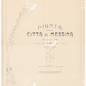 PIANTA DELLA CITTA' DI MESSINA - Foglio 2