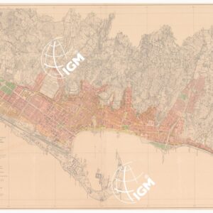 PIANO REGOLATORE DELLA CITTA' DI MESSINA - PIANTA DELLA CITTA' DI MESSINA E DINTORNI CON LE LINEE DEL PIANO REGOLATORE