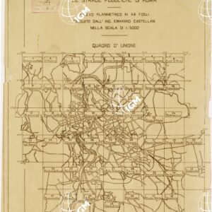 LE STRADE PUBBLICHE DI ROMA - QUADRO D'UNIONE