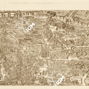 RIPRODUZIONE DEL 1915 DELLA CARTA DI ROMA AL TEMPO DI URBANO VIII - Foglio 2