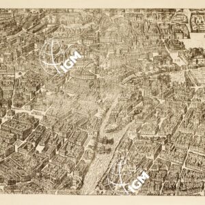 RIPRODUZIONE DEL 1915 DELLA CARTA DI ROMA AL TEMPO DI URBANO VIII - Foglio 9