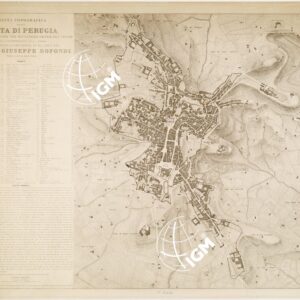PIANTA TOPOGRAFICA DELLA CITTA' DI PERUGIA