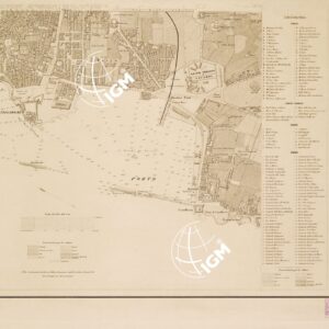 PIANTA TOPOGRAFICA DELLA CITTA' DI PALERMO E SUOI DINTORNI ANNO 1864. RICONOSCIUTA E RETTIFICATA NEL 1873. OFFICIO SUPERIORE DELLO STATO MAGGIORE. SEZIONE DI NAPOLI. - Foglio IV