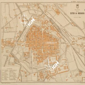 PIANTA DELLA CITTA' DI NOVARA