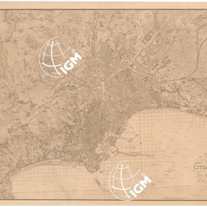 PIANTA DELLA CITTA' DI NAPOLI E DE' SUOI CONTORNI. DELINEATA ED INCISA NEL REALE OFFICIO TOPOGRAFICO DELLA GUERRA. NAPOLI