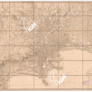 PIANTA DELLA CITTA' DI NAPOLI E DE' SUOI CONTORNI. DELINEATA ED INCISA NEL REALE OFFICIO TOPOGRAFICO DELLA GUERRA. NAPOLI.