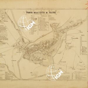PIANTA DELLA CITTA' DI FELTRE