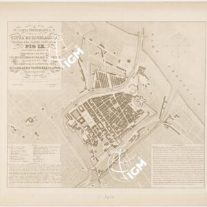 CARTA TOPOGRAFICA DELLA CITTA' DI SENIGALLIA PATRIA DEL SOMMO PONTEFICE PIO IX.