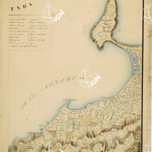 AUGUSTA REAL PIAZZA DI AUGUSTA E LE SUE FORTIFICAZION CON LEGENDA AL CENTRO -- Foglio 2