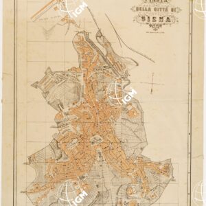 PIANTA DELLA CITTA' DI SIENA NELLA PROPORZIONE DI 1:3.750
