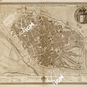 PIANTA DELLA R. CITTA' DI CREMONA