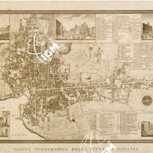 PIANTA TOPOGRAFICA DELLA CITTA' DI CATANIA
