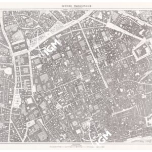 PIANTA DELLA CITTA' DI NAPOLI - Foglio 13 - Museo Nazionale