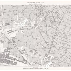 PIANTA DELLA CITTA' DI NAPOLI - Foglio 14 - Stazione Centrale