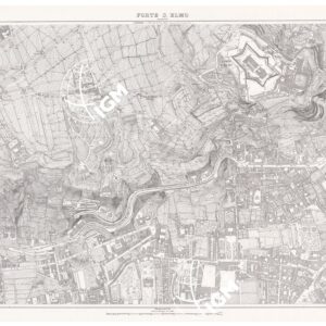 PIANTA DELLA CITTA' DI NAPOLI - Foglio 17 - Forte S. Elmo