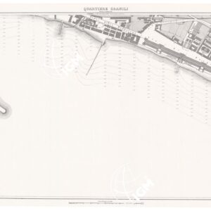 PIANTA DELLA CITTA' DI NAPOLI - Foglio 19 - Quartiere Granili