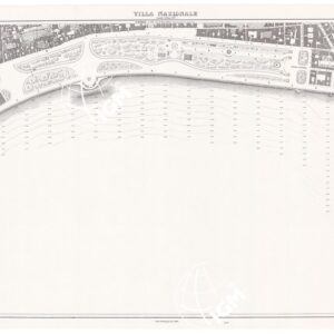 PIANTA DELLA CITTA' DI NAPOLI - Foglio 22 - Villa Nazionale