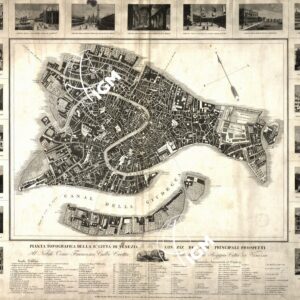 PIANTA TOPOGRAFICA DELLA R.A CITTA' DI VENEZIA...
