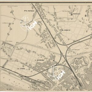 PIANTA DI FIRENZE COMPILATA E DISEGNATA DA OLINTO BARBIER - Foglio 1