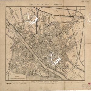 PIANTA DELLA CITTA' DI FIRENZE RIPARTO DELLE CAMERE LEGISLATIVE E DEI MINISTERI