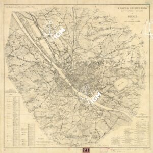 PIANTA GEOMETRICA DEL TERRITORIO COMUNALE DI FIRENZE NELLA PROPORZIONE DA 1 A 10.000
