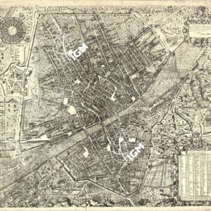 NOVA PULCHERRIMAE CIVITATIS FLORENTIAE TOPOGRAPHIA - CARTA DI FIRENZE DEL BONSIGNORI