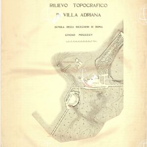 RILIEVO TOPOGRAFICO DI VILLA ADRIANA SCUOLA DEGLI INGEGNERI DI ROMA - ROMA - Tavola 1