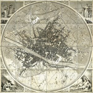 PIANTA GEOMETRICA DELLA CITTA' DI FIRENZE CHE STA AL VERO COME 1:4.500