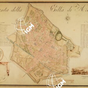 PIANTA DELLA CITTA' DI AREZZO