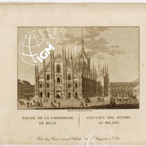 PANORAMA DE MILAN DESSINE SUR LE DOME D´APRES CELUI PUBLIE PAR HENRY KELLER. MILAN CHEZ PIERRE ET JOSEPH VALLARDI (s. d.).
