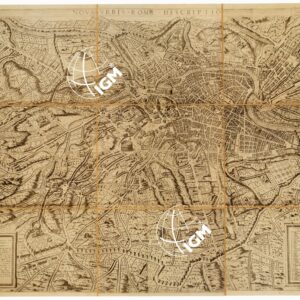 NOVA URBIS ROMAE DESCRIPTIO ROMA PRIMA DI SISTO V