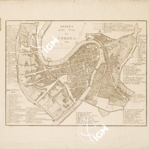 PIANTA DELLA CITTA' DI VERONA (s. d.)