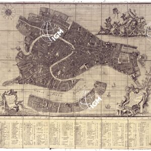 NUOVA PIANTA DELL'INCLITA CITTA' DI VENEZIA REGOLATA L'ANNO 1797. LODOVICO UGHI DELINEO'