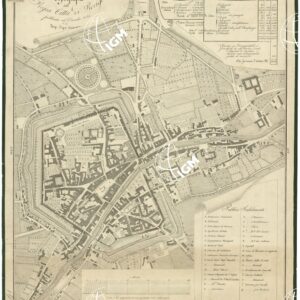 TOPOGRAFIA DELLA REGIA CITTA' DI ROVIGO PUBBLICATA NEL DICEMBRE 1828 DA LUIGI BIGOU DISEGNATORE