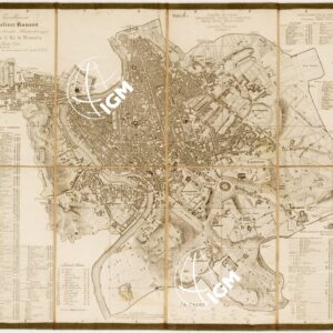 PIANTA DI ROMA INCISA E SCRITTA NELL'ANNO MDCCCXXXV DA FILIPPO TROIANI ROMANO