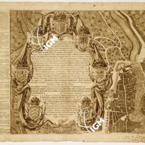 PIANTA GEOMETRICA E NOVELLA SECONDO LO STATO PRESENTE DELLA CITTA' DI PALERMO CAPITALE DEL REGNO DI SICILIA COLL'ANTICO PALERMO GIACENTE IN ESSO E CO' SOBBORGHI, MOLO E CAMPAGNA - Foglio 1