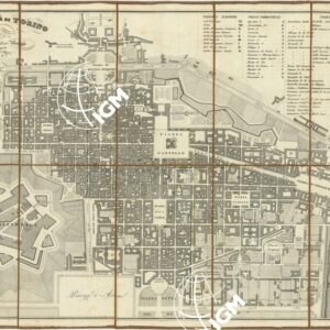 PIANTA DELLA CITTA' DI TORINO, 1839 TORINO, PRESSO GIO. BATTA MAGGI. PROVVEDITORE DI STAMPE DI S. M.