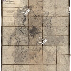 CARTA TOPOGRAFICA DEL SUBURBANO DI ROMA DESUNTA DALLE MAPPE DEL NUOVO CENSIMENTO E TRIGONOMETRICAMENTE DELINEATA NELLA PROPORZIONE DI 1:15.000 PER ORDINE DEL'EMO E RMO PRINCIPE SIG. CARDINALE GIO FRANCESCO FALZACAPPA PRESIDENTE DEL CENSO.