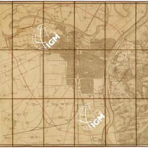 PIANTA DELLA CITTA' E BORGHI DI TORINO COLLE SUE ADIACENZE V. ANGELI DIS. INC. TORINO, PRESSO L'EDIT. GIO BATTA MAGGI