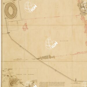PLAN DE POMPEIA VILLE QUI FU ENSEVELIE SOUS LES CENDRES, ECC., ECC., DE NOS JOURS DECOUVERTE PAR LES SOINS DE SA MAJESTE LE ROI DES DEUX SICILES - Pompei