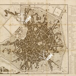 PIANTA DELLA CITTA' DI MILANO