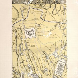 RIPRODUZIONE  DEL 1883 DELLA  PIANTA DI ROMA DI LEONARDO BUFALINI - Tavola 2