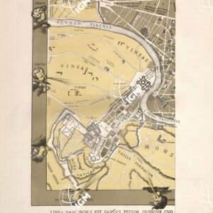 RIPRODUZIONE DEL 1883 DELLA PIANTA DI ROMA DI LEONARDO BUFALINI - Tavola 4