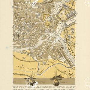 RIPRODUZIONE DEL 1883 DELLA PIANTA DI ROMA DI LEONARDO BUFALINI  - Tavola 5