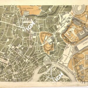 RIPRODUZIONE DEL 1883 DELLA PIANTA DI ROMA DI LEONARDO BUFALINI - Tavola C 2