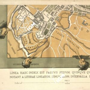 RIPRODUZIONE DEL 1883 DELLLA PIANTA DI ROMA DI LEONARDO BUFALINI - Tavola D 1