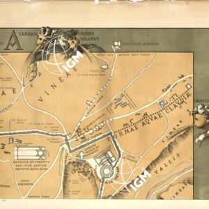 RIPRODUZIONE DEL 1883 DELLA PIANTA DI ROMA DI LEONARDO BUFALINI - Tavola A 3